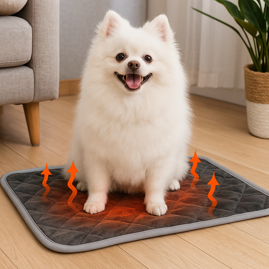 SnapVerse Self Heating Pet Pad, Extra Warm Thermal Dog Crate Pad Washable Anti-Slip Kennel Mat Pet Supplies for Dogs, Cats and all pets