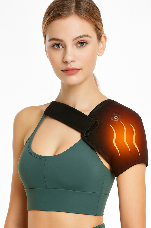 SnapVerse Heating Shoulder Support Belt with 3 Levels of Temperature Adjustment for Cold and Warm Body Relaxation Tool Suitable Both Sides